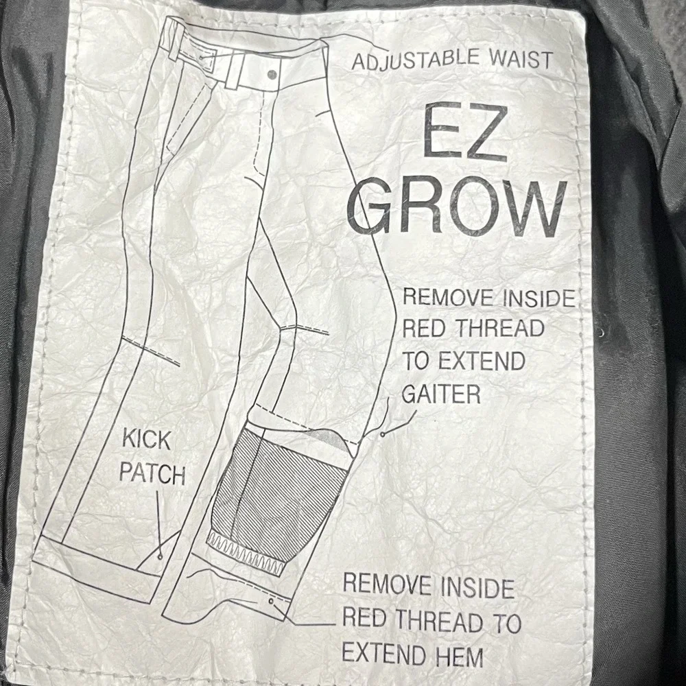 The North Face Freedom Insulated Snow Pants Youth L EZ Grow Adjustable Waist